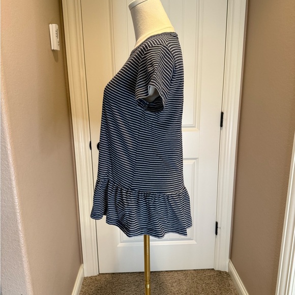 Caslon Navy and White Striped Top - Picture 2 of 4